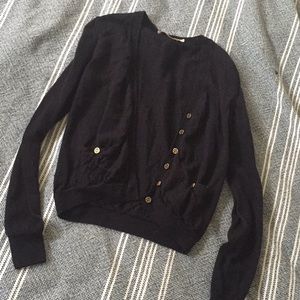 Dark navy cardigan {Tory Burch}